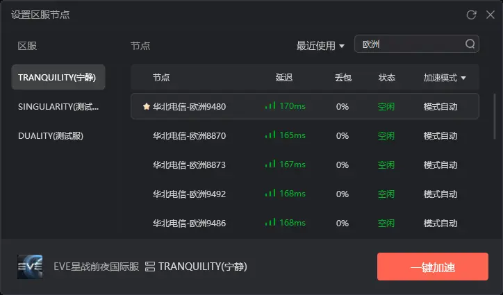 Featured image of post 浅谈EVE欧服的加速器设置
